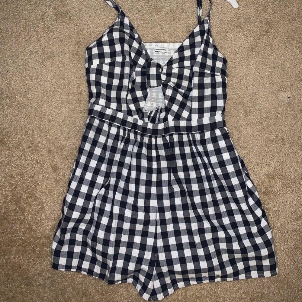 Plaid romper